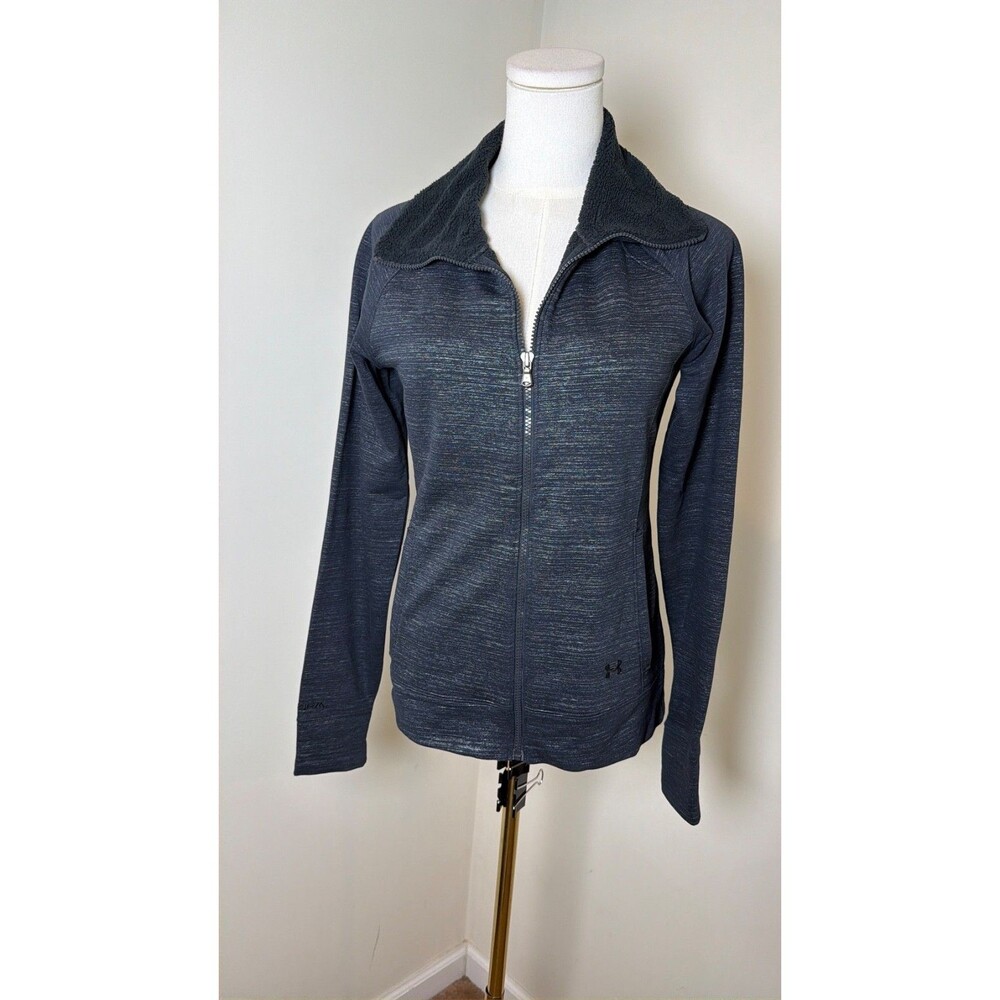 Under Armour ColdGear Women’s Full-Zip Jacket – Size S/P heathered gray